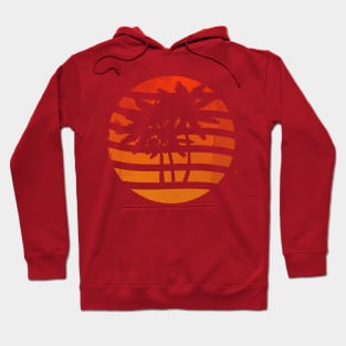 Palm Trees Cool Abstract Sunset Grunge Hoodie